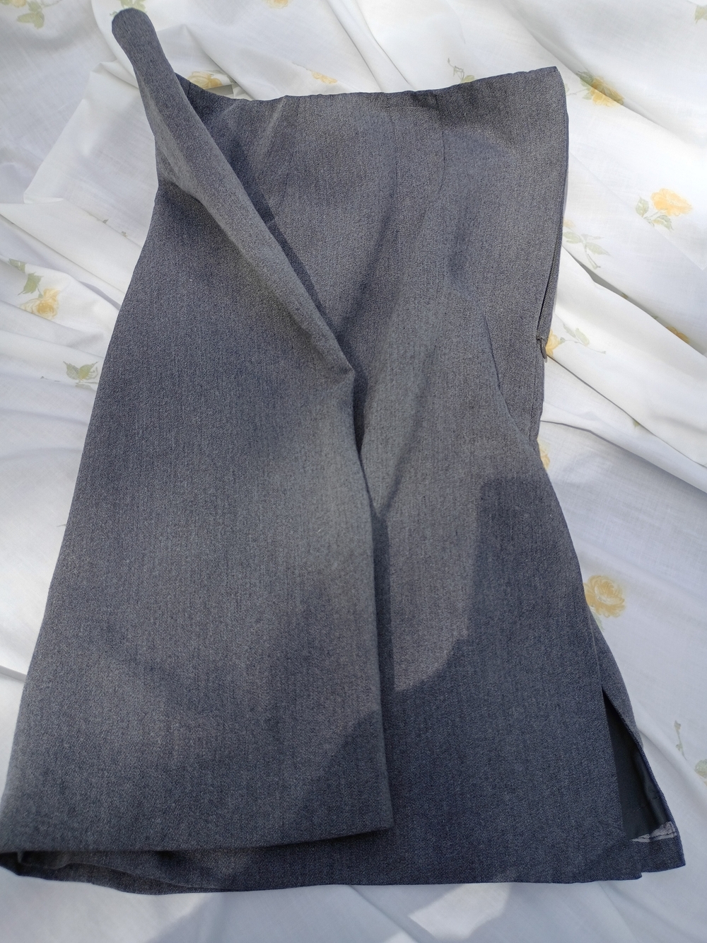 Alia Charcoal Gray Mini Dress